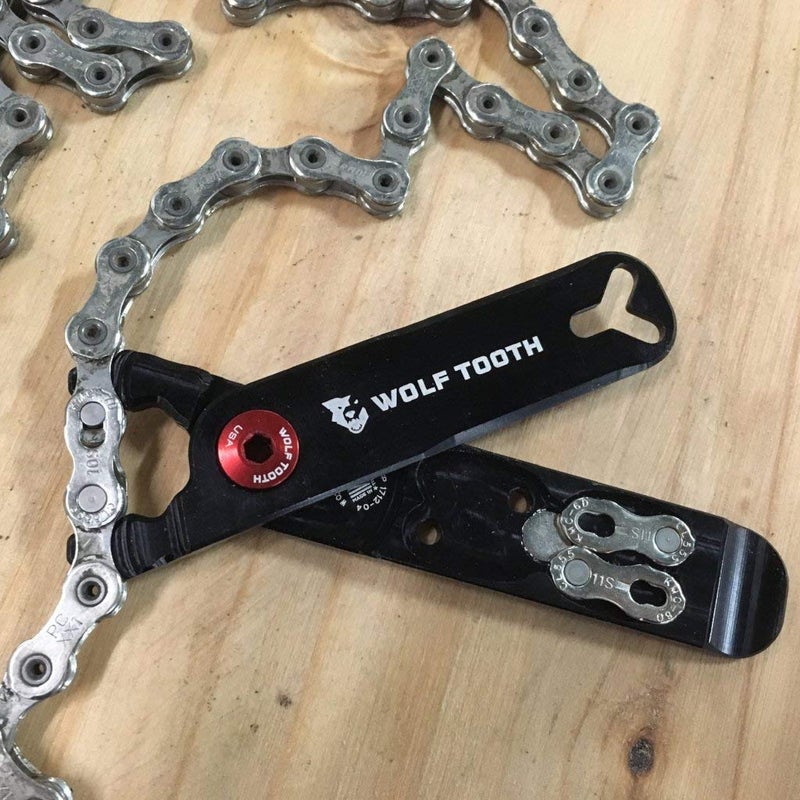 Wolf Tooth - Master Link Pliers - Pack Pliers | Bike Multi Tool Quick Link Pliers with Bike Tyre Levers, Valve Core Remover | Chain Pliers, Chain Link Pliers 9/10/11/12 Speed Bicycle Repair | Orange - Image 2